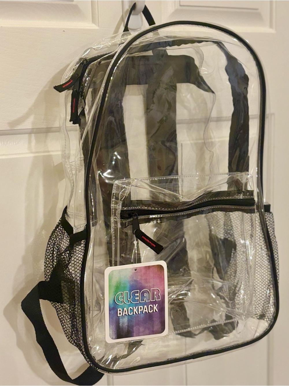NEW Clear Backpack with Black Trim